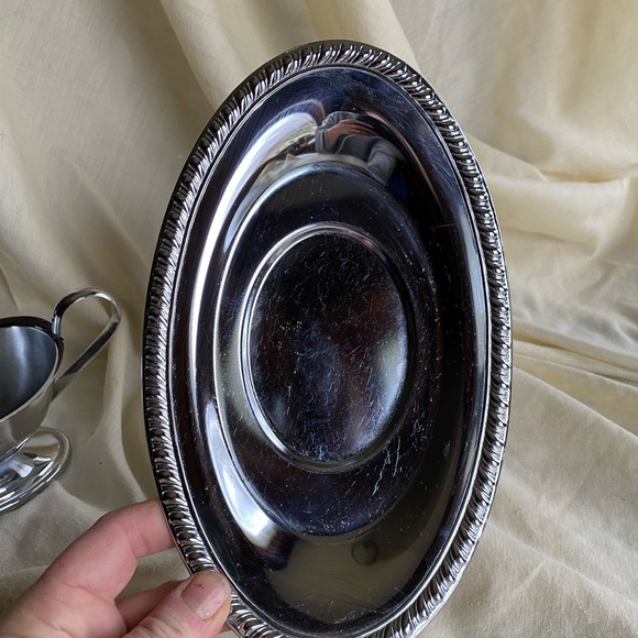 Irvinware Silverplate Gravy Sauce Boat With Underplate Made In USA Vintage - Picture 7 of 11